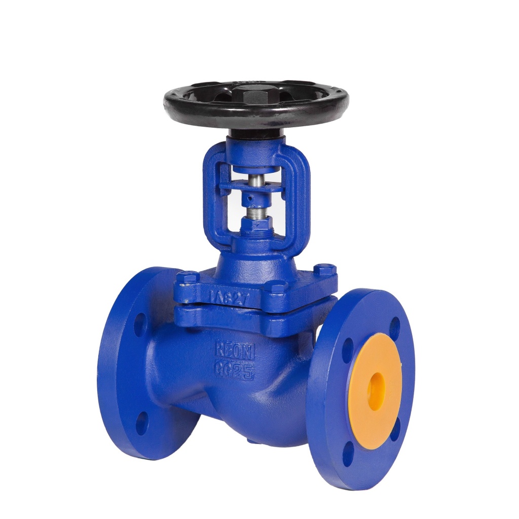 Вентиль запорный фланцевый RSV17 Ду 300, Pу16, Тmax=300°С, уплотнение сильфон (Reon)